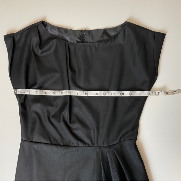 Business Casual Black Drape Dress Size S - Picture 12 of 14